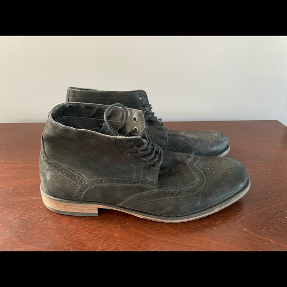 Aldo Black Suede Boots - Picture 3 of 6